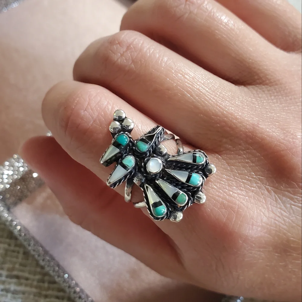 Vintage Native American ThunderBird Ring